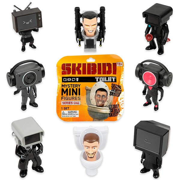 話題沸騰中「スキビディトイレ」ブラインドミニフィギュアが