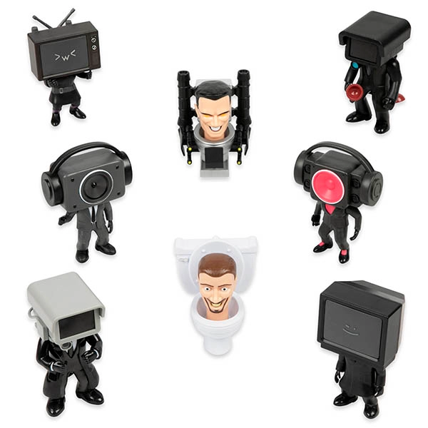話題沸騰中「スキビディトイレ」ブラインドミニフィギュアが