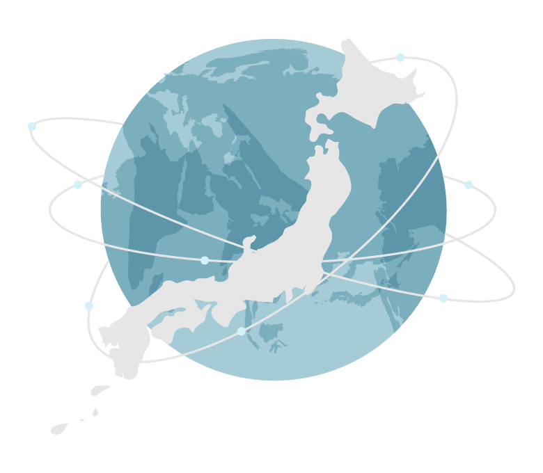 Global network connecting the world to Japan